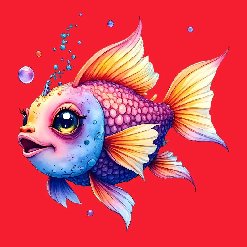 Lebendiger Regenbogenwassermann