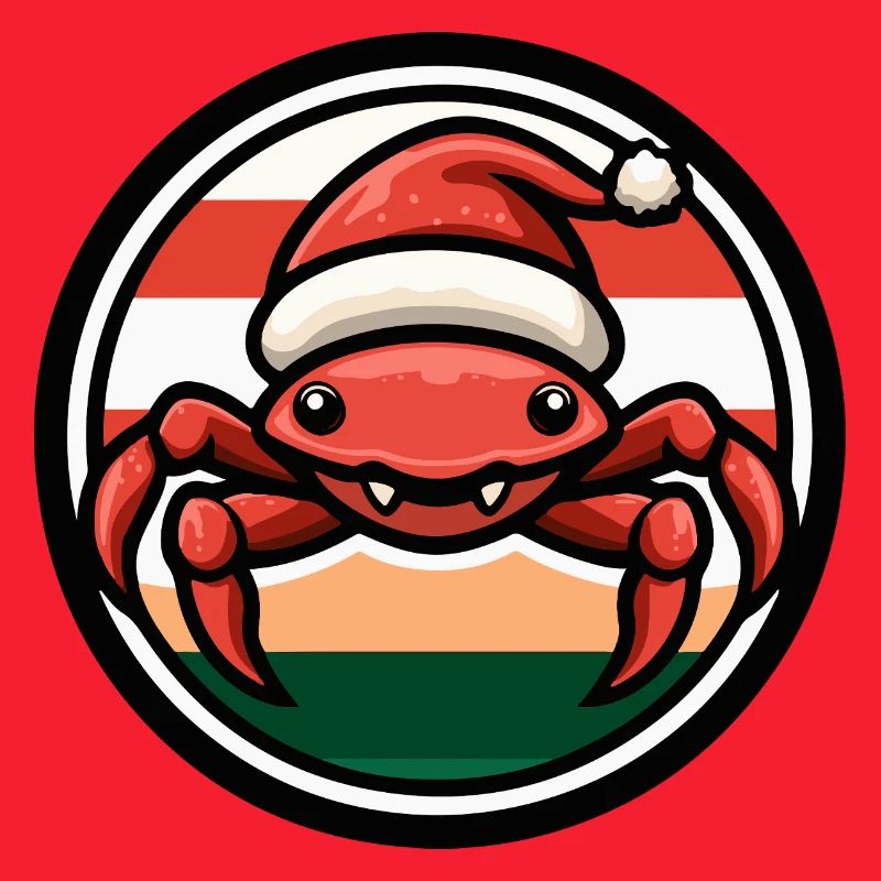 Weihnachtskrabbe im Feststil