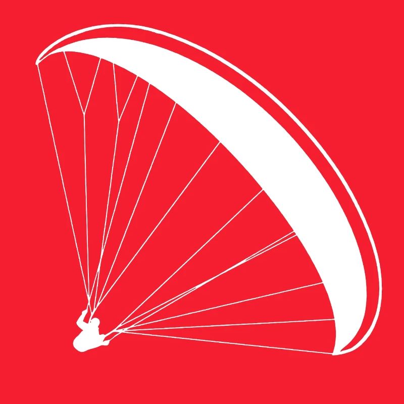 Gleitschirm Pilot Silhouette Paragliding Logo