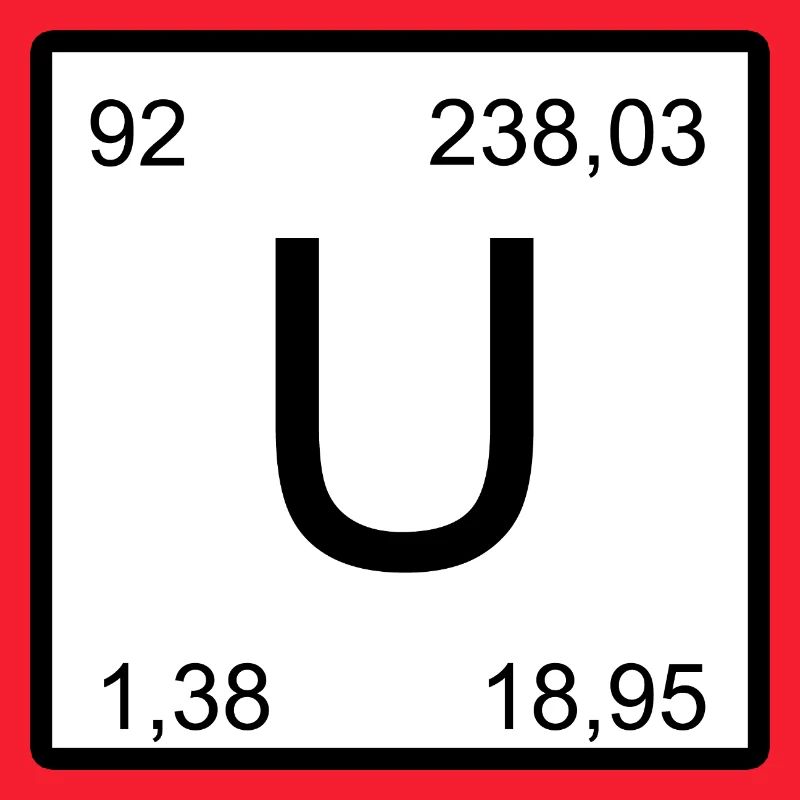Uranium U Element Square Graphic