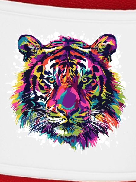 Tiger Tier Farbklecks