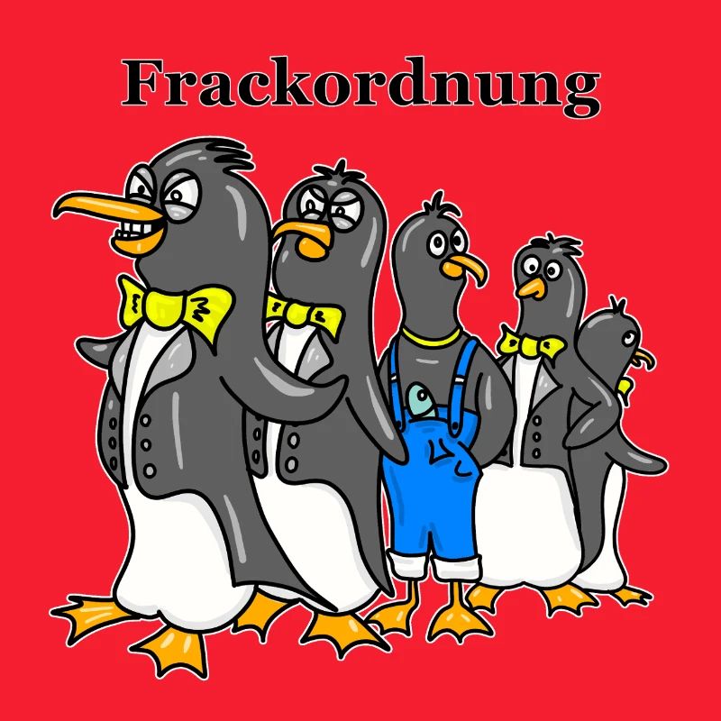 Ordre du vestige de queue-de-pie - Dessin animé drôle de Pingouin
