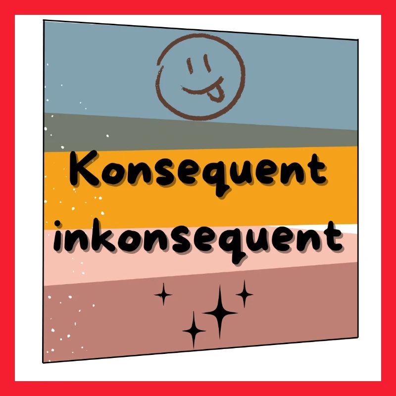 Konsequent inkonsequent Farbkontrast