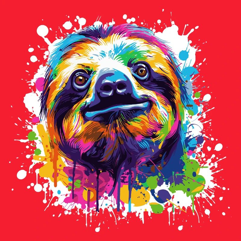 Color Explosion Sloth Sloth