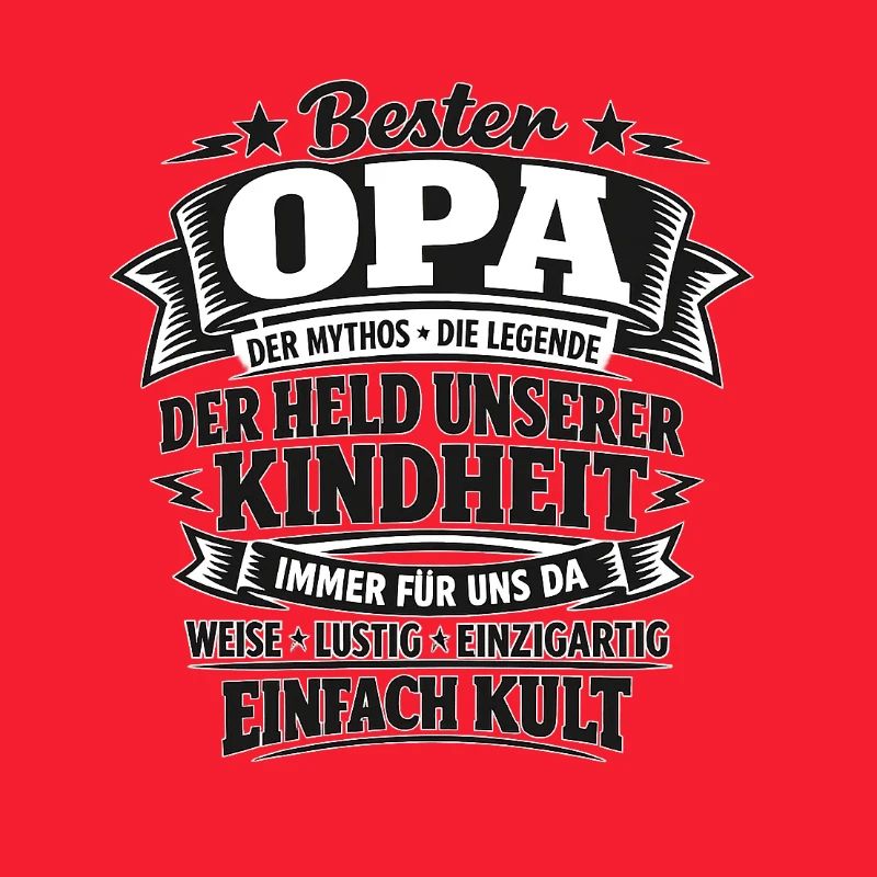 Bester Opa Held der Kindheit