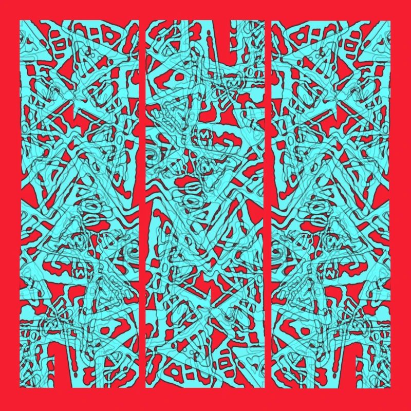 Türkises Chaos Triptychon