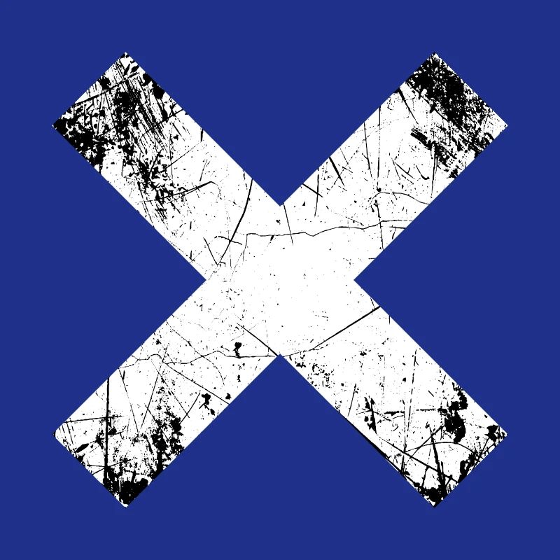 Grunge X Cut Pattern