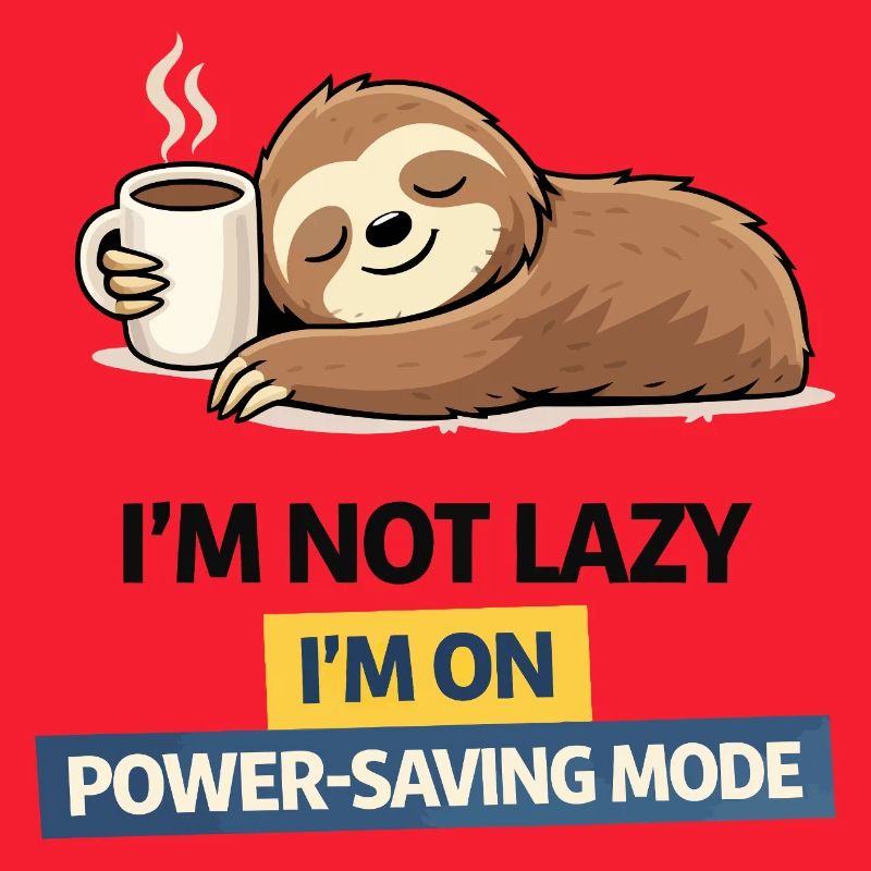 Sloth Power Saving Mode Tee