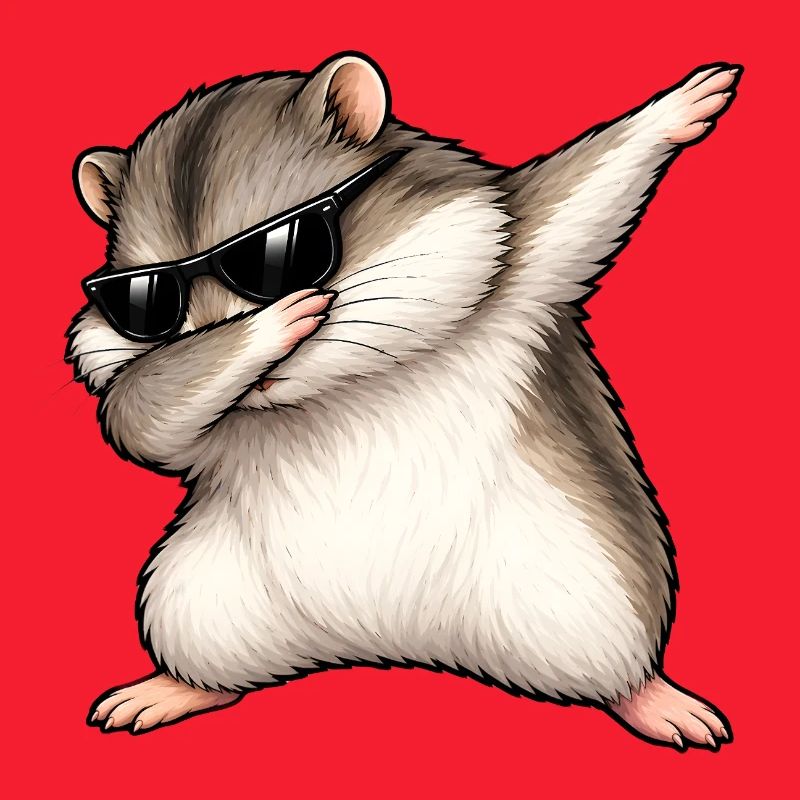 Dabbing Dschungarian Dwarf Hamster