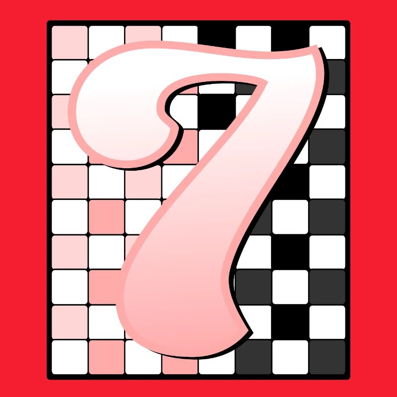 7th BIRTHDAY - PINK CHECKERED