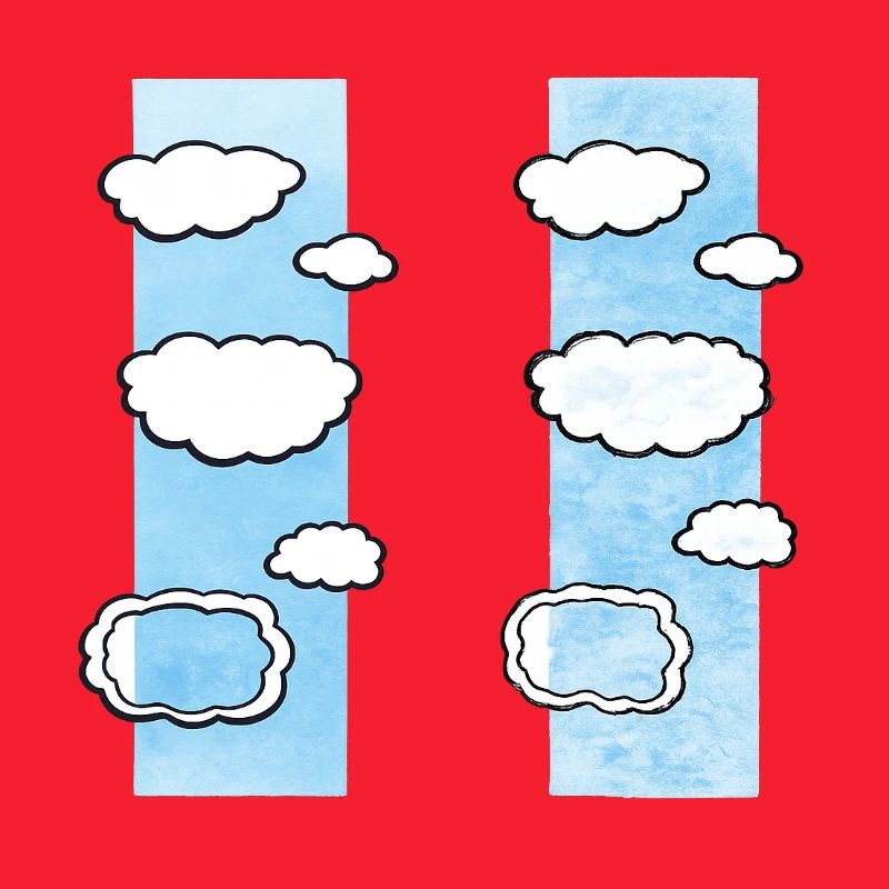 Cloud Columns on Sky Strips