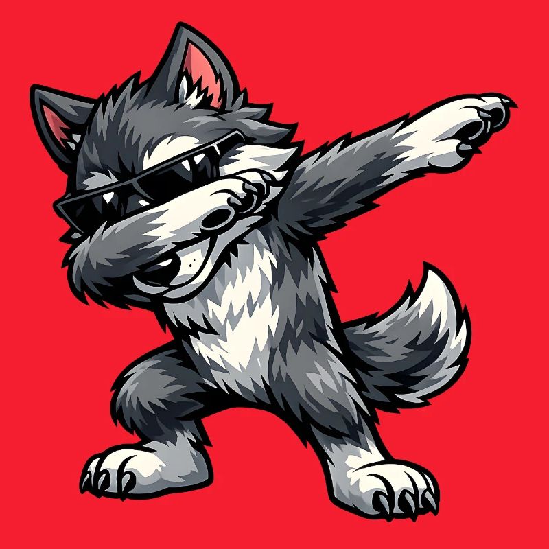 Dabbing Wolf