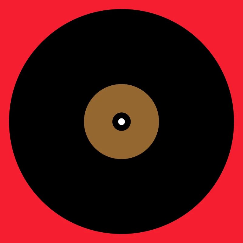 Base de boîte de texte en cercle de disque vinyle