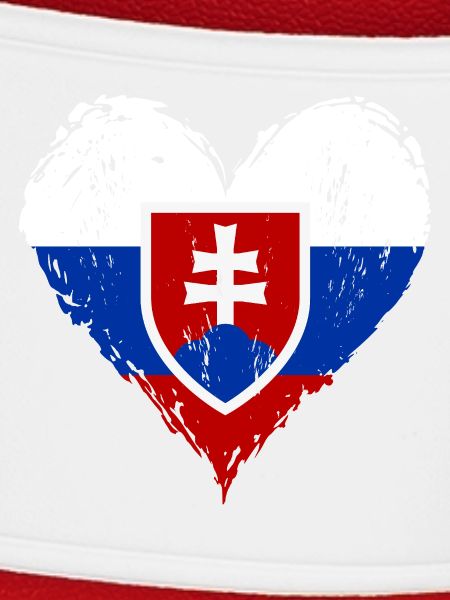 Slowakei Herzflagge Grunge