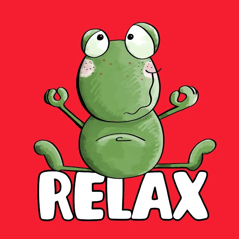 Frog Relaxing Yoga - Frogs - Toad - Quak