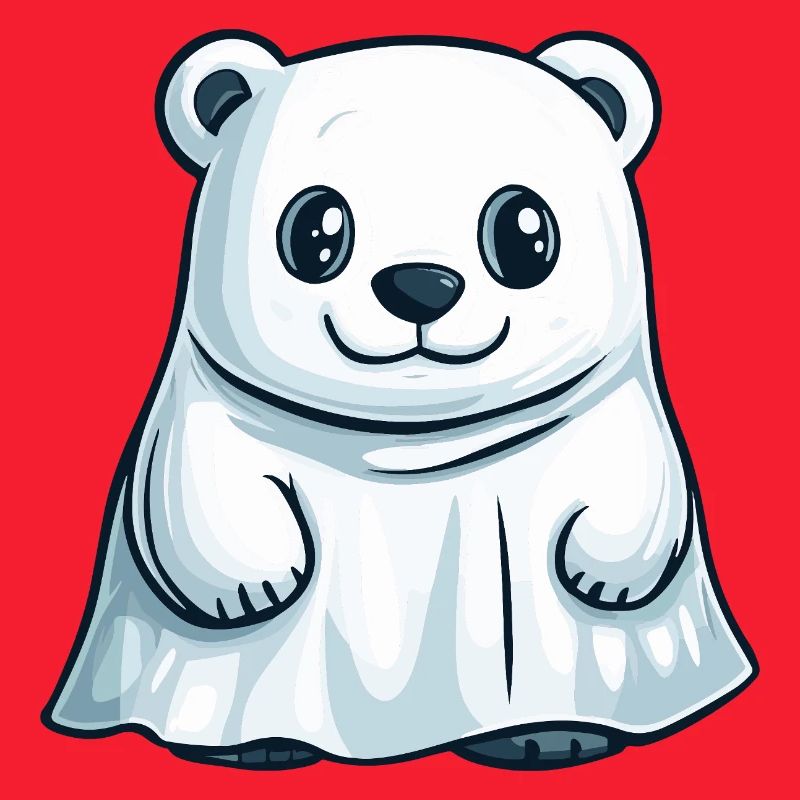 Polar Bear Halloween Ghost