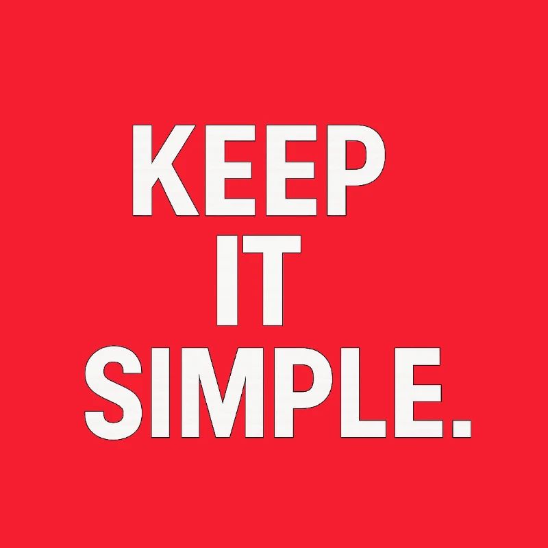 Déclaration minimaliste de garde ça simple