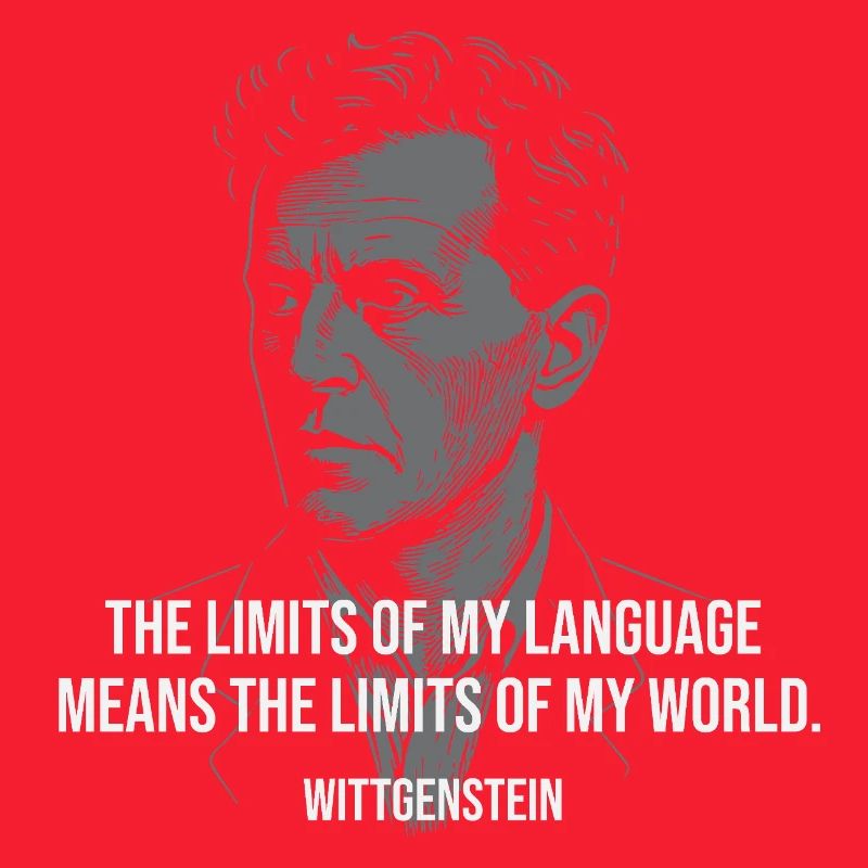 Citation de Wittgenstein : Le langage limite la conception