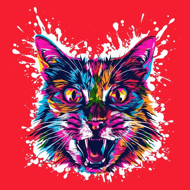 Graffiti d’art de chats
