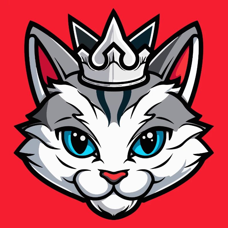 Cat Symbol Head Crown
