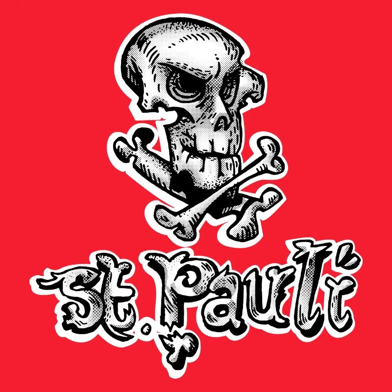St Pauli Skull Graffiti
