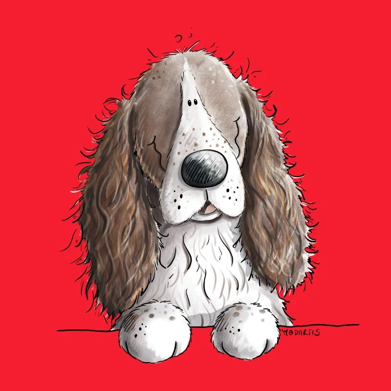 Englischer Springer Spaniel I Comic Hund Geschenk