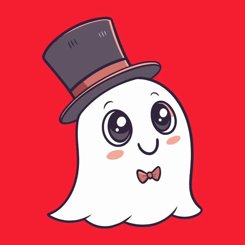 Chic Ghost Hat and Bow