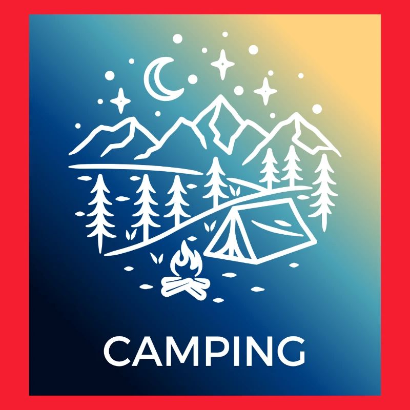 Night Forest Camping Camping