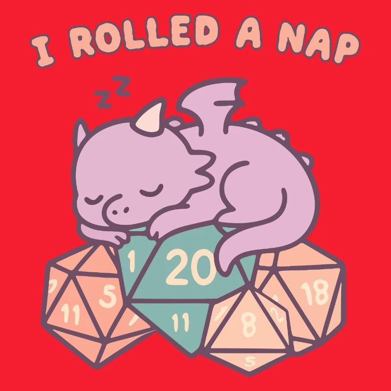 Nickerchen Rollender Drache