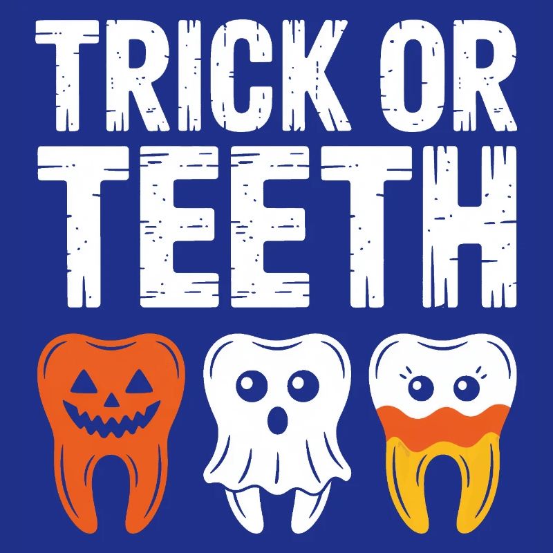 Trick oder Teeth Halloween-T-Shirt
