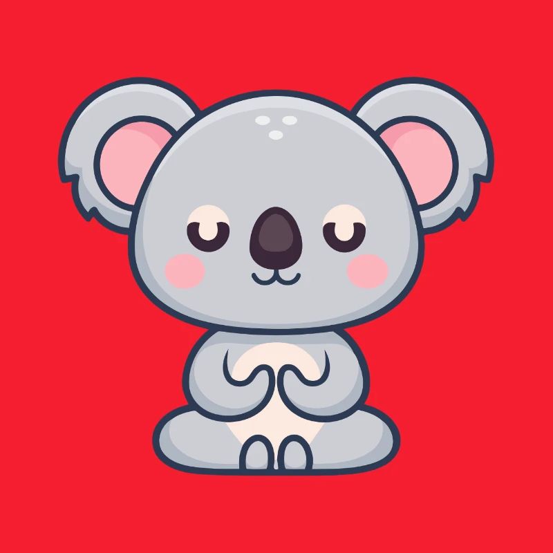 Koala Pastel Zen Blanket