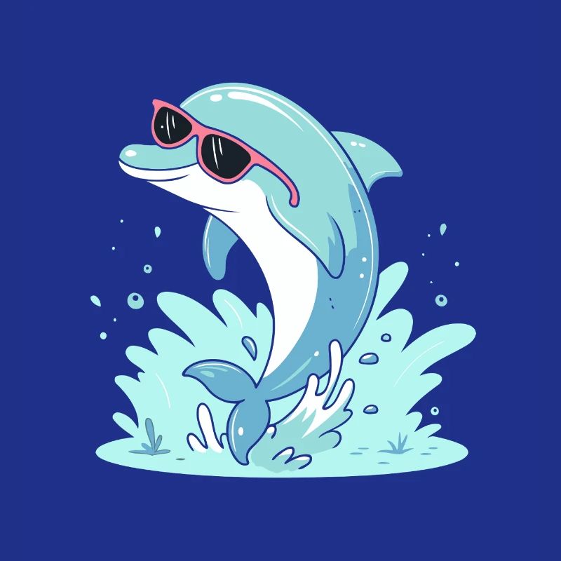 Delfin-Sommer-Pinkbrille