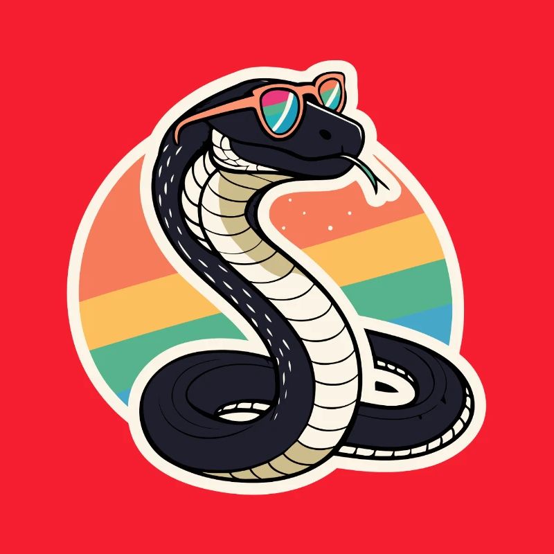 Retro Rainbow Cobra