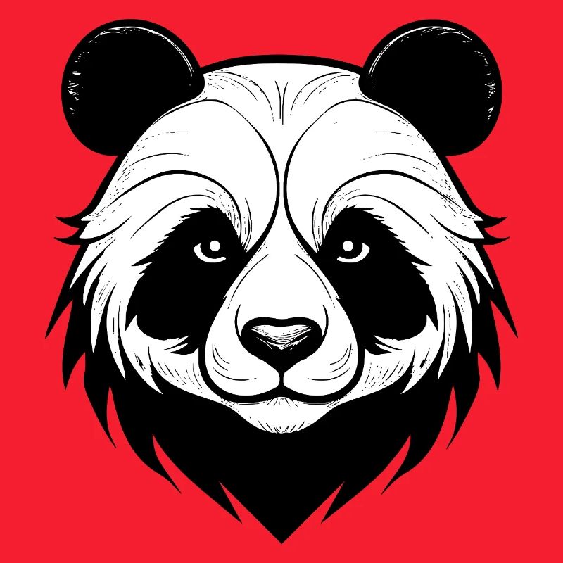 Conception élégante du masque de panda