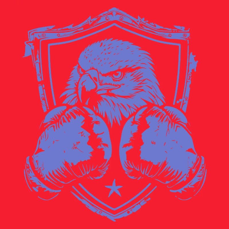 Conception du bouclier de l'aigle combattant