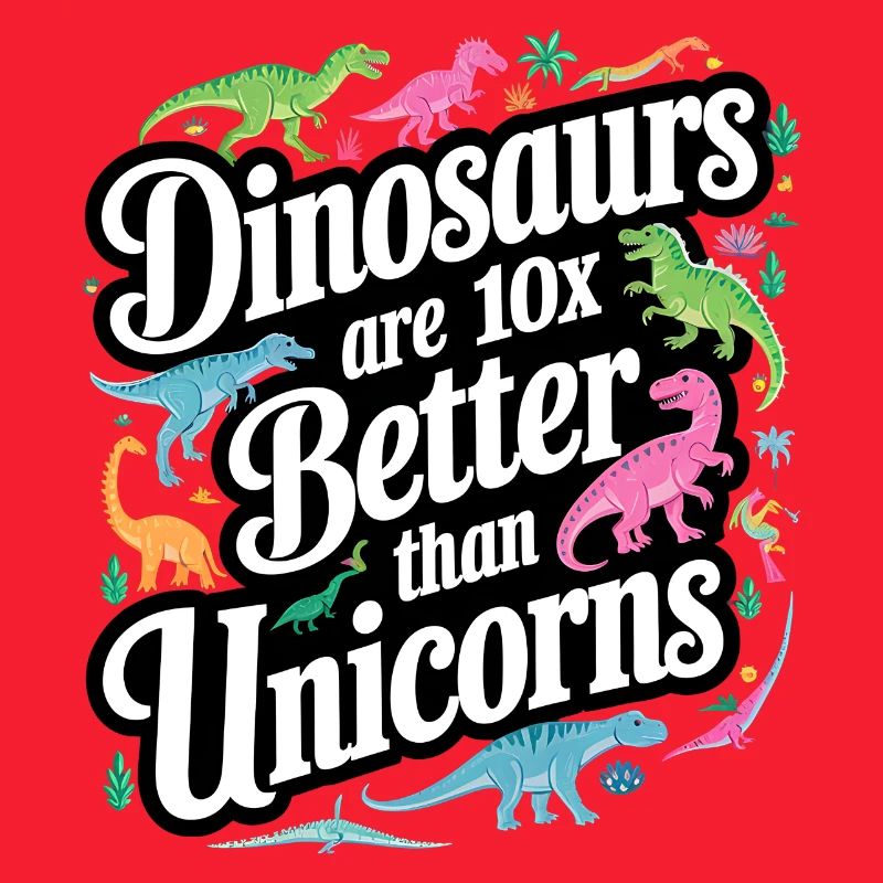 Dinosaurier überstrahlen Einhörner hell