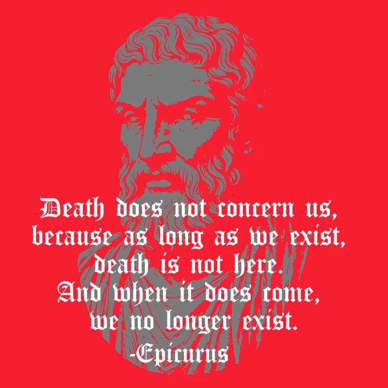 Epikur Todes-Gothic Zitat