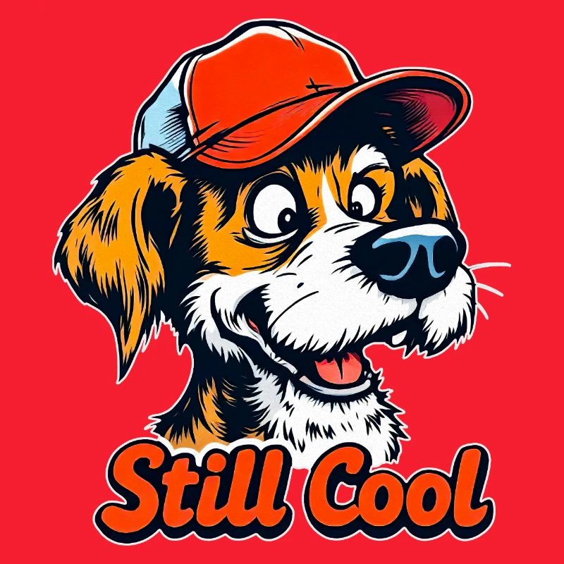 Immer noch cooler Cartoon-Hund