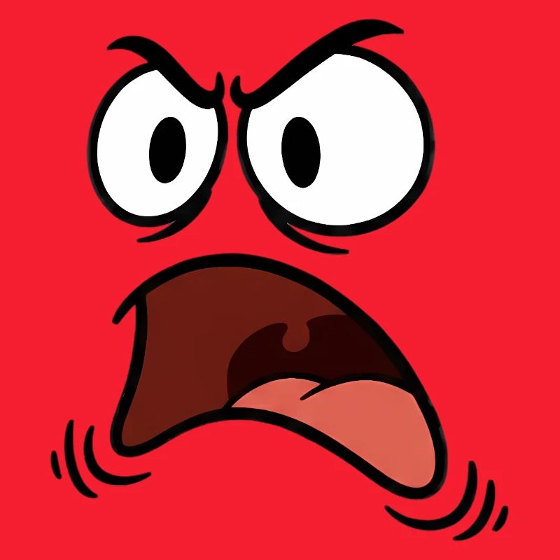 Angry face comic