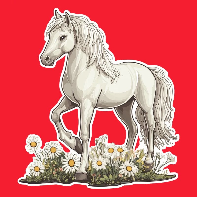 Pferd auf Wiese