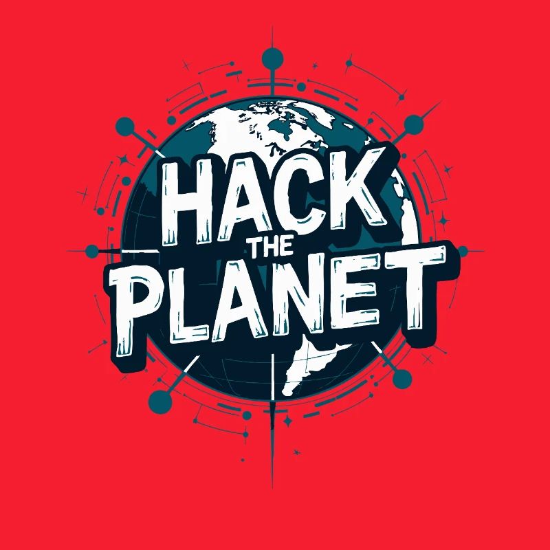 Globus Hack Motiv – Planetärer Techstil