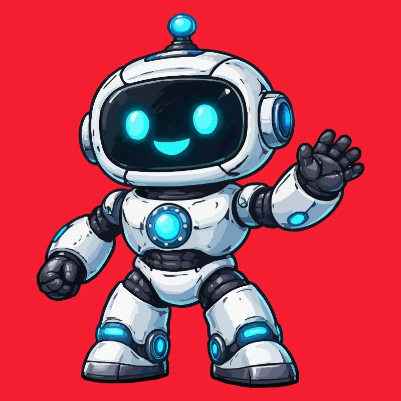 Salutation du Petit Robot Néon