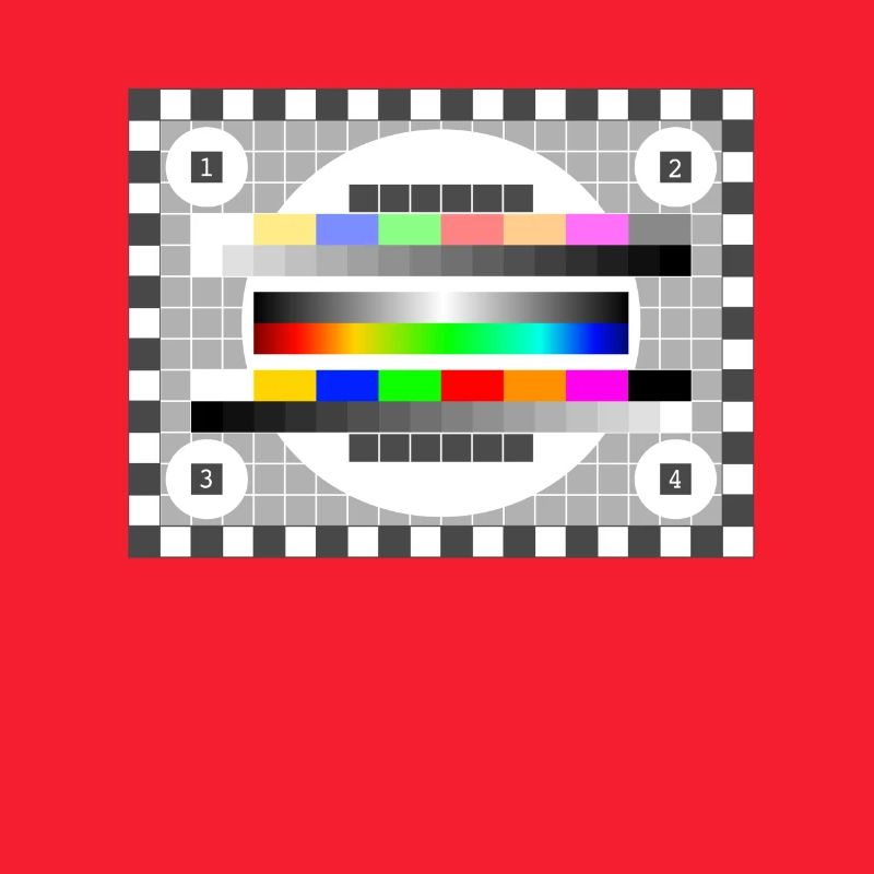 Test Picture Colors Pattern TV Retro stylish gradient 80