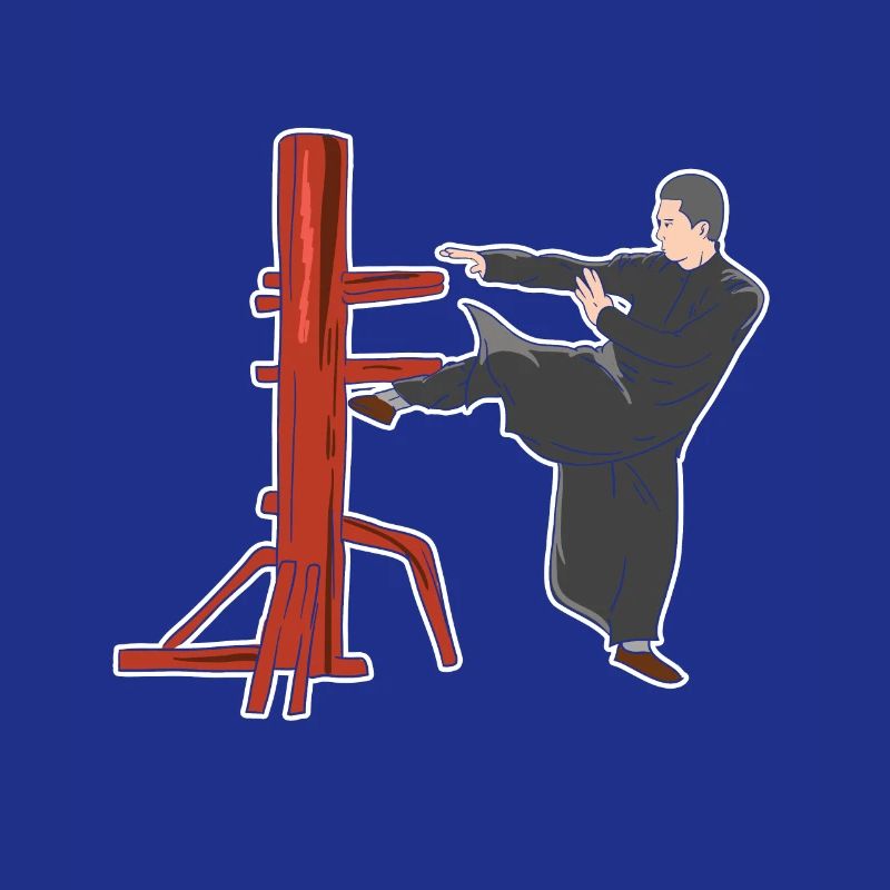 Pose de combat de Wing Chun