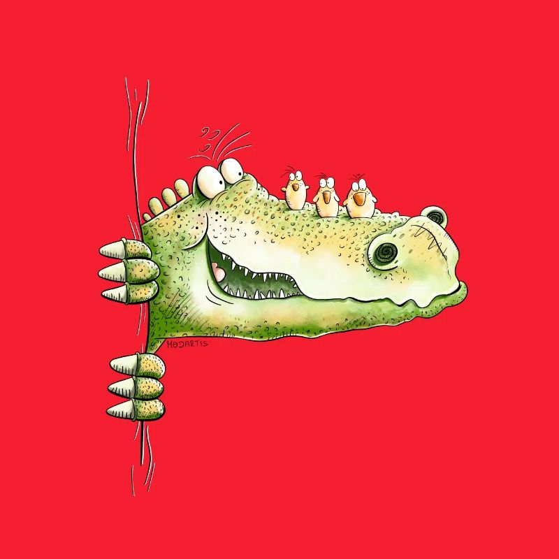 Da Guckt ein Krokodil I Dino I Echse I Fun