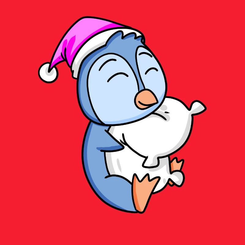 Pingouin avec oreiller
