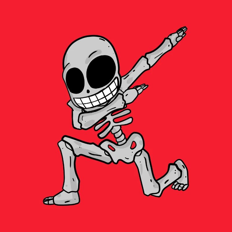Dabbing de squelette