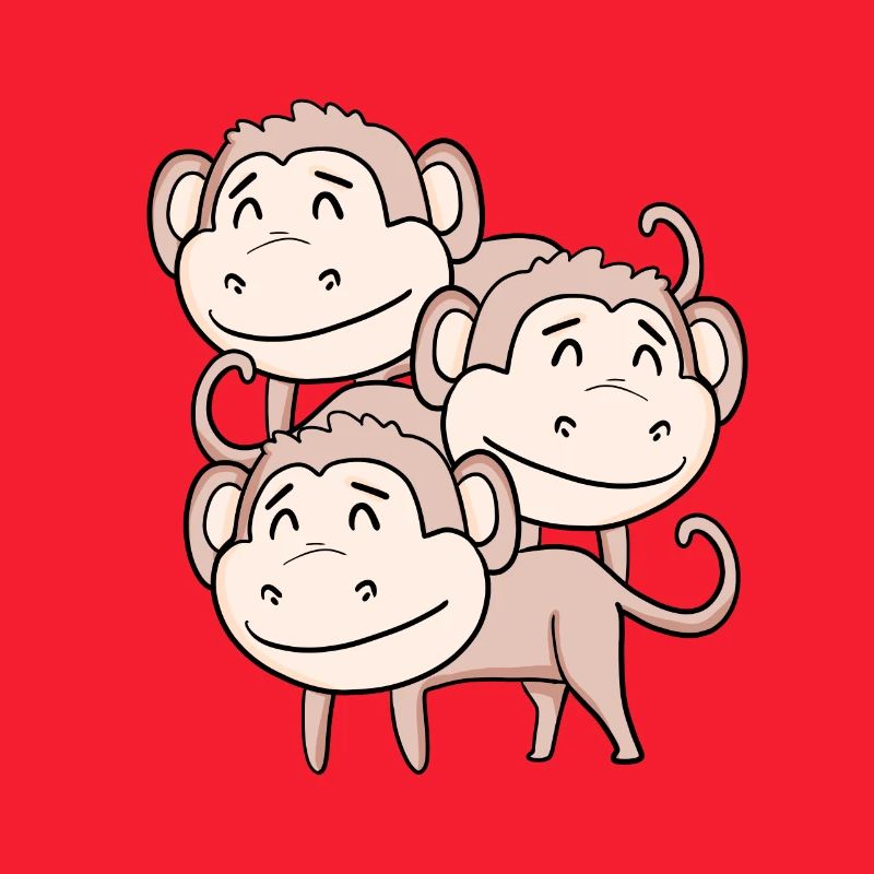 Singes mignons - Singe