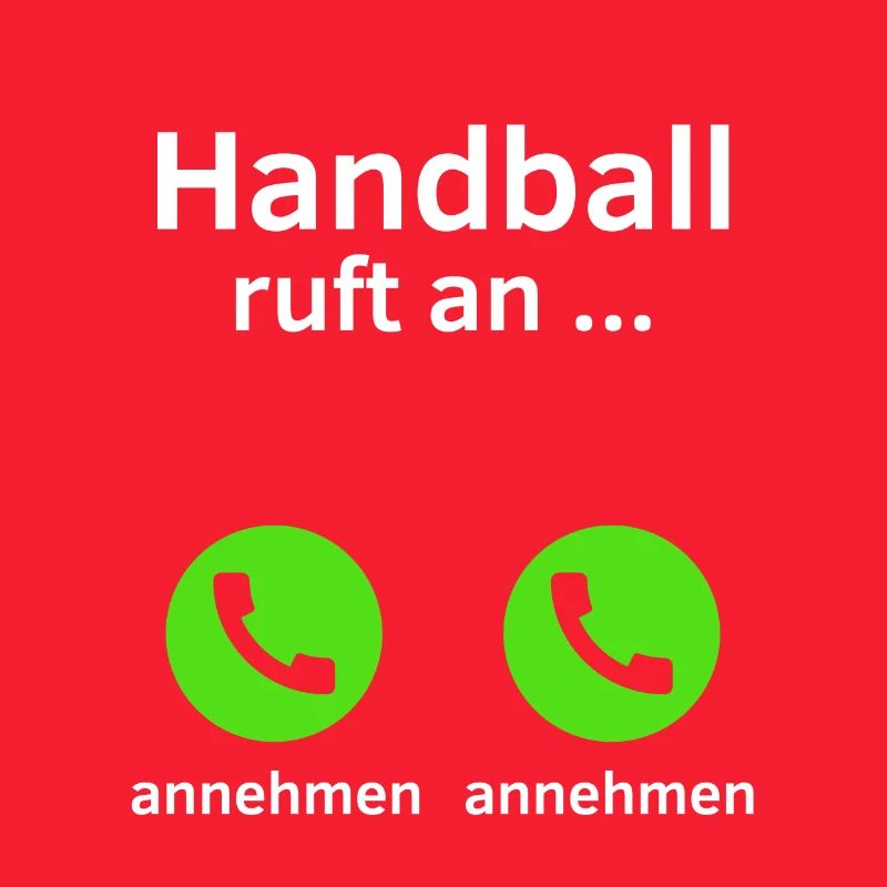 Handball ruft an - annehmen oder annehmen?