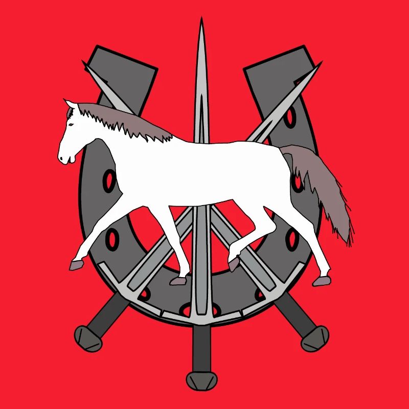 Cheval Ross Cheval Fer à cheval Épées Cavalier d’épée